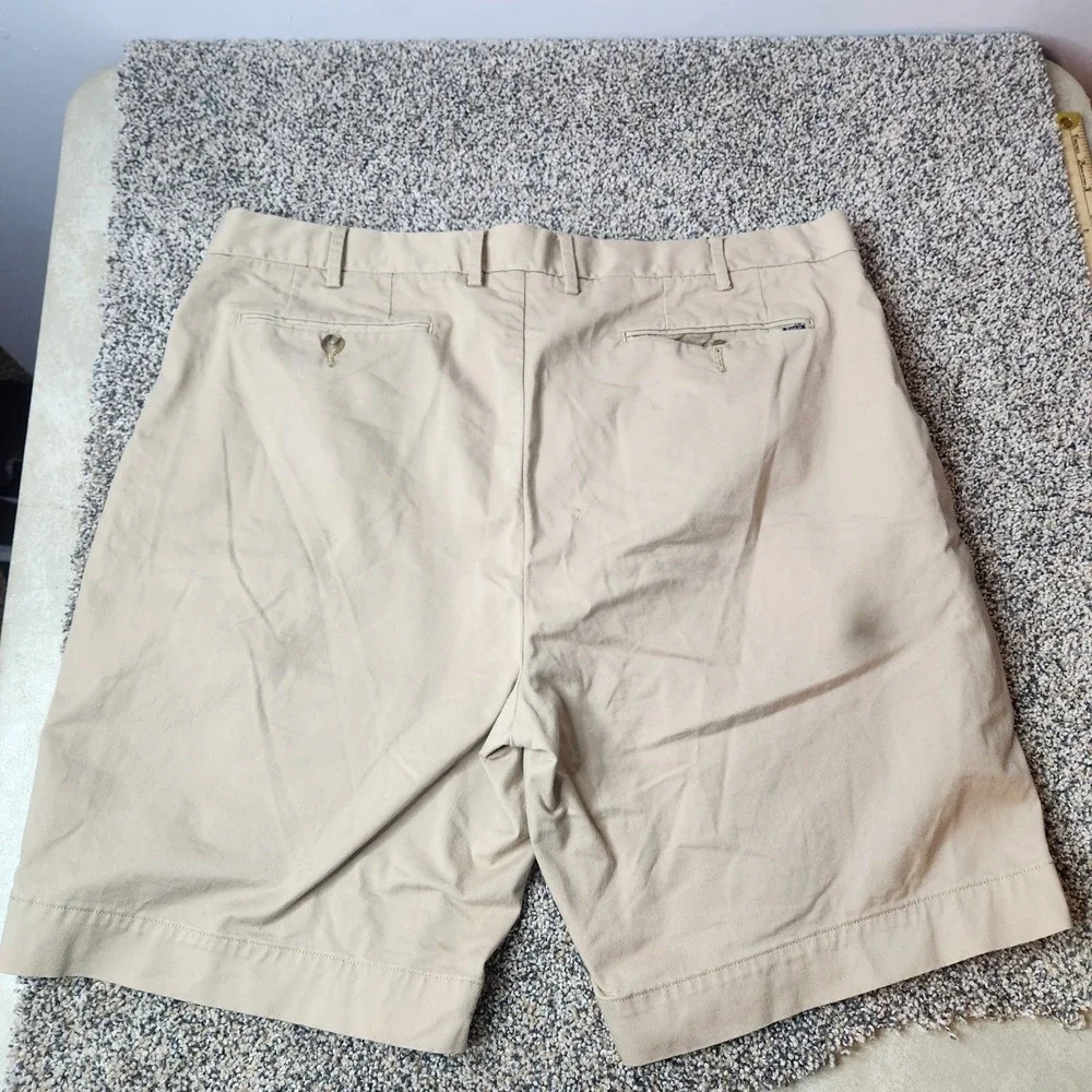 POLO Ralph Lauren Men's Stretch Classic‎ Fit Flat Front Khaki Shorts Size 38
